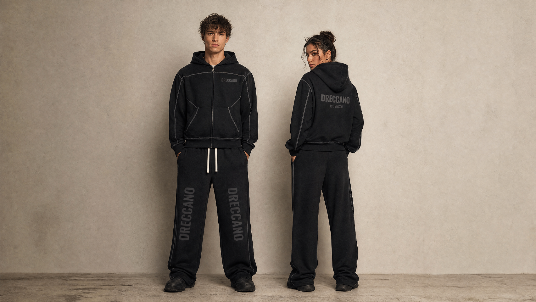 Dreccano set — duo, front and back