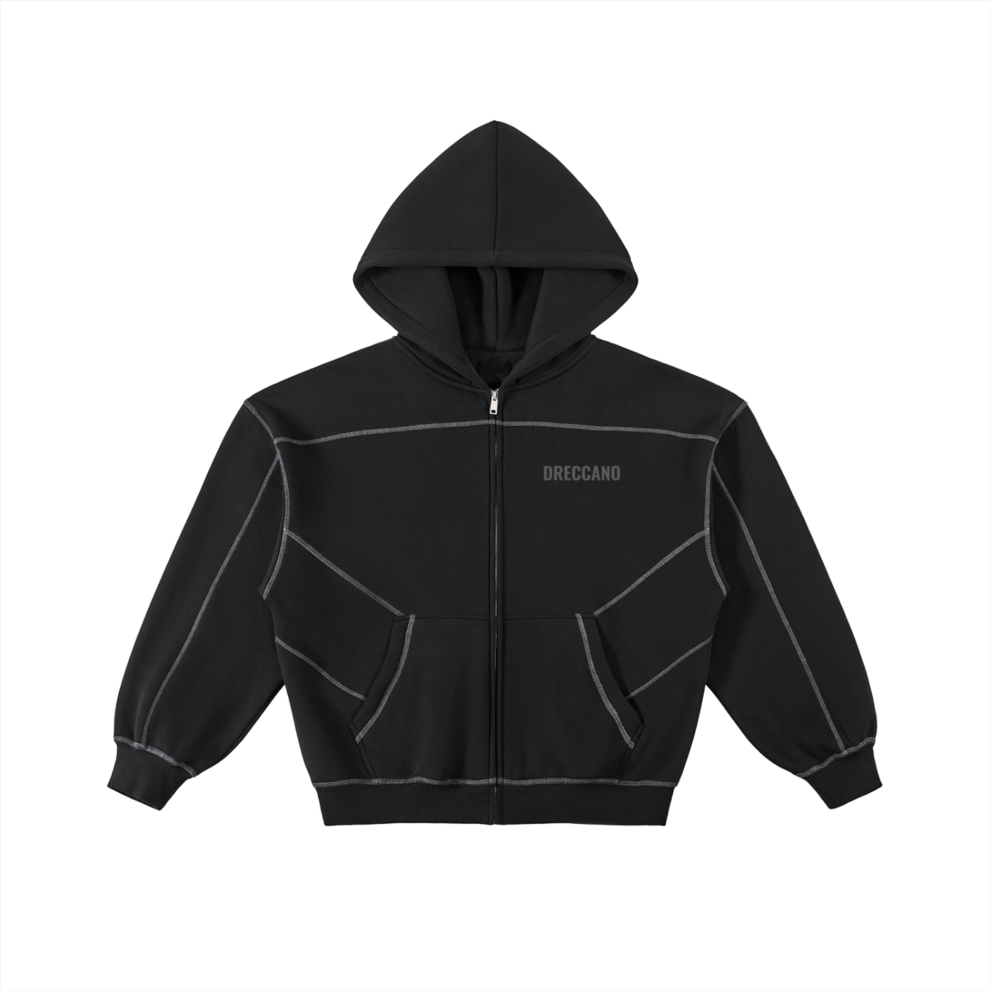 Dreccano zip-up hoodie — front