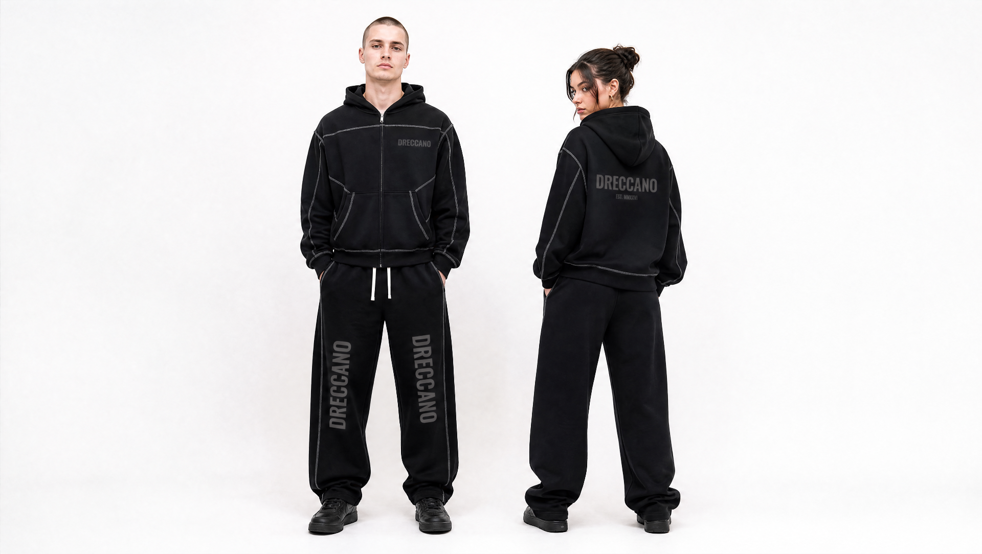 Dreccano set — worn by a man and a woman